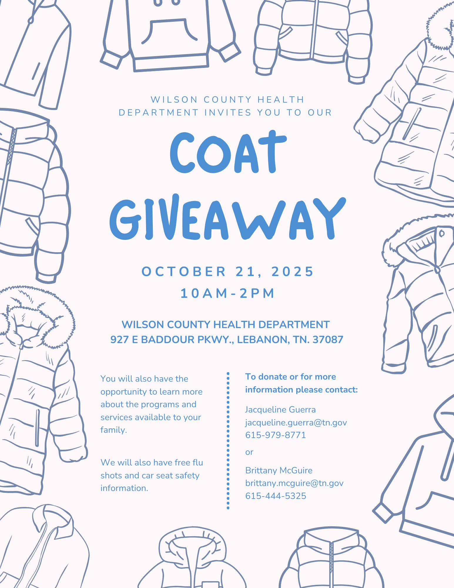 Coat Drive Flyer- English 10.21.2025